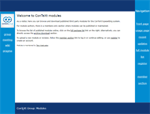 Tablet Screenshot of modules.contextgarden.net