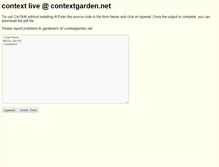 Tablet Screenshot of live.contextgarden.net